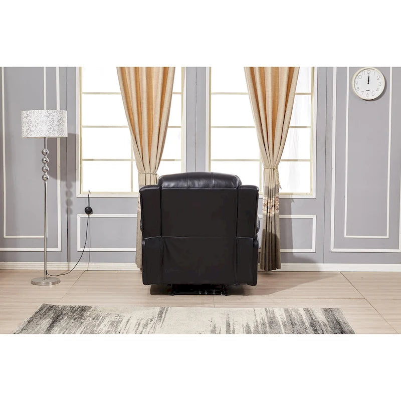 Bonded Leather Power Rclining Single Seat Recliner 8018
