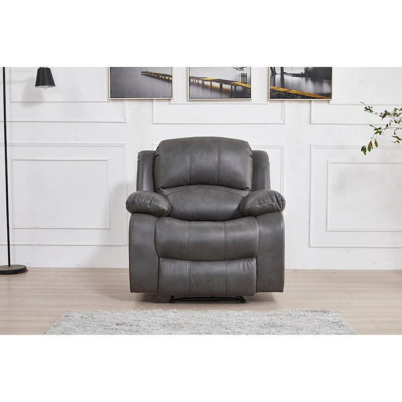 Bonded Leather Power Rclining Single Seat Recliner 8018