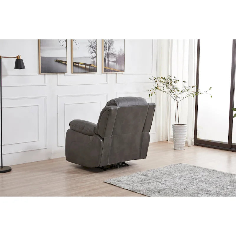 Bonded Leather Power Rclining Single Seat Recliner 8018