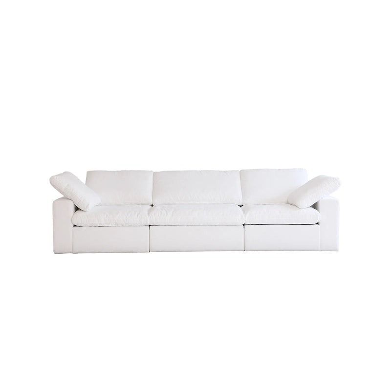 Modern Velvet Sectional Sofa Down Filled Overstuffed Upholstered Couches for Living Room