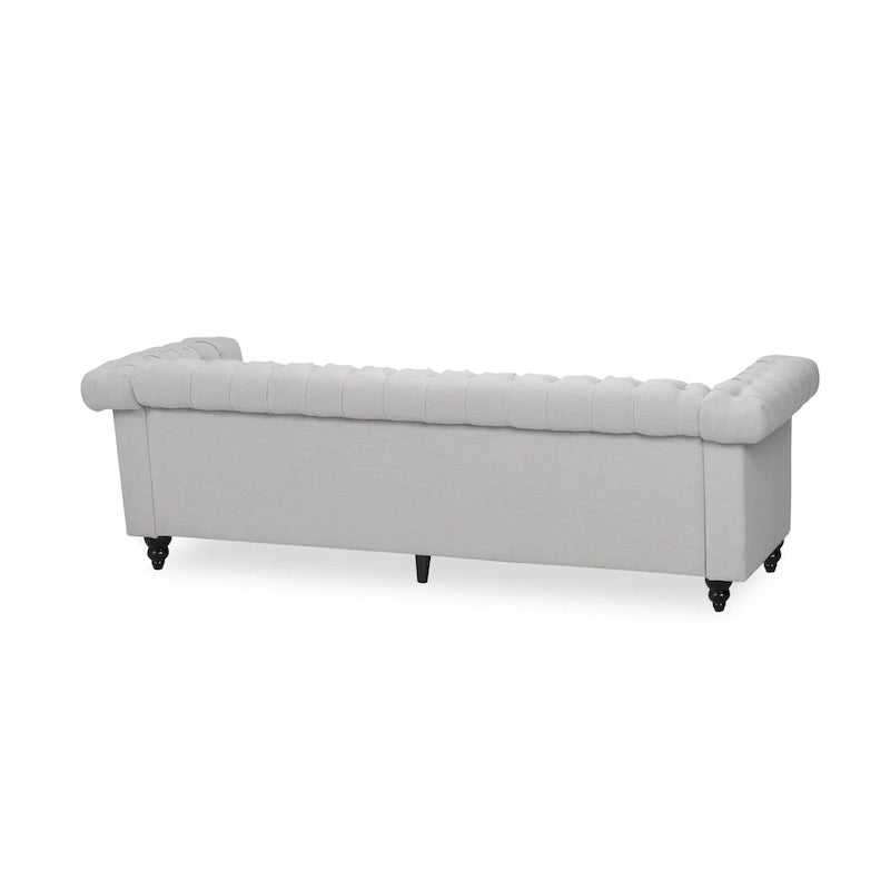 Tufted Grey Chesterfield Sofa