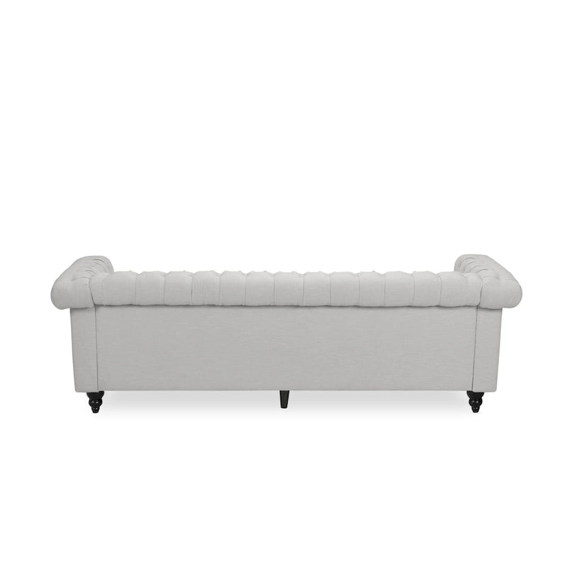 Tufted Grey Chesterfield Sofa