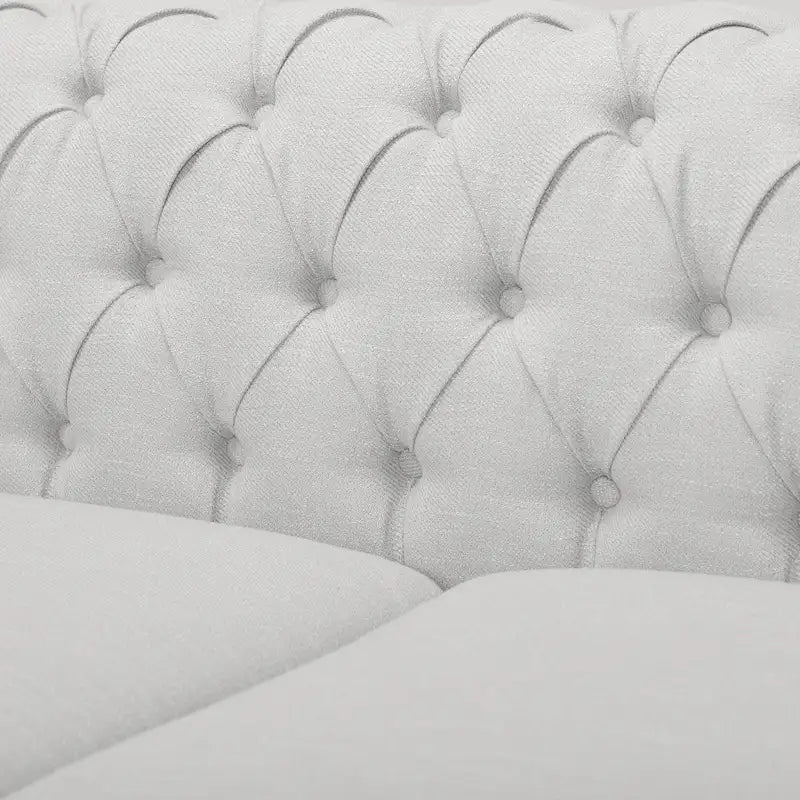 Tufted Grey Chesterfield Sofa