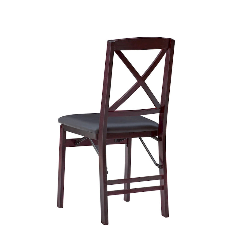 Espresso Folding Chair (Set of 2)