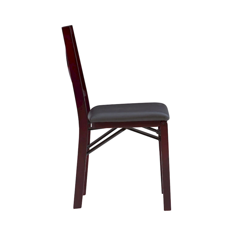 Espresso Folding Chair (Set of 2)