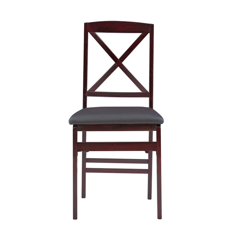 Espresso Folding Chair (Set of 2)