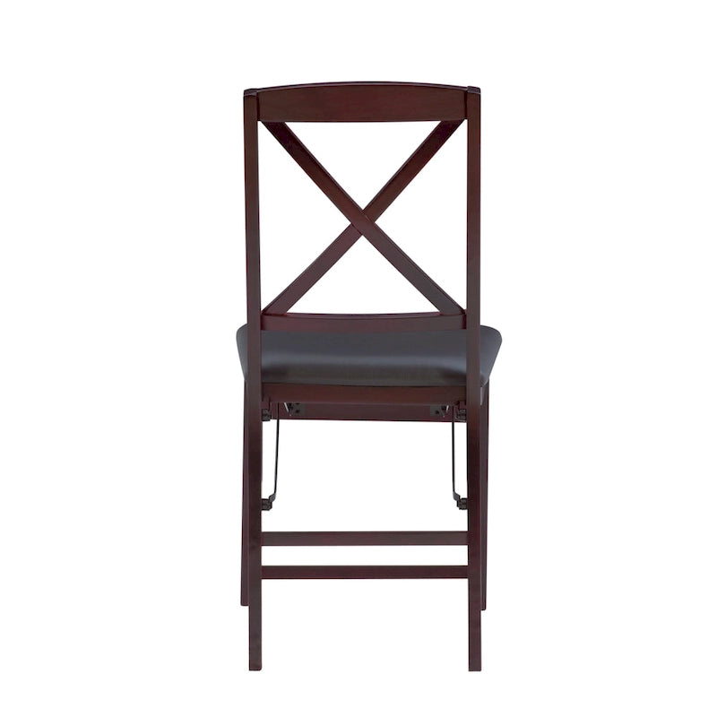 Espresso Folding Chair (Set of 2)