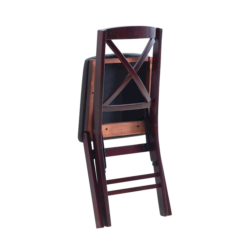 Espresso Folding Chair (Set of 2)