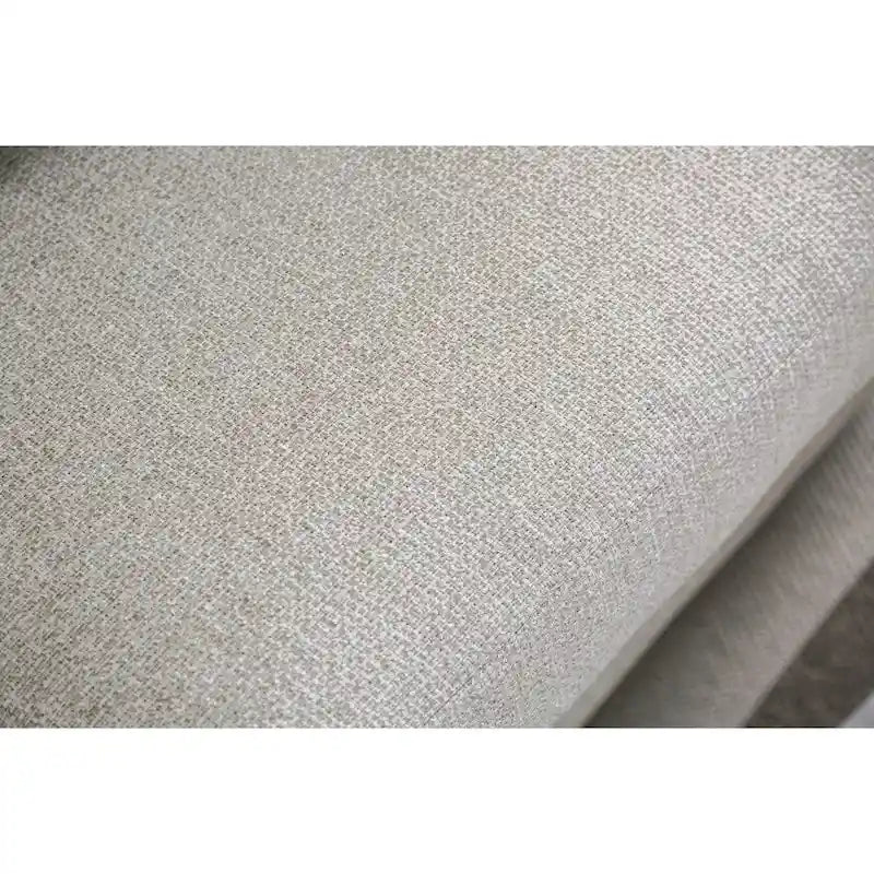 Transitional style gray linen upholstered sofa