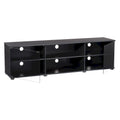 TV Stand with Glass Doors, For TVs up to 85 Inches