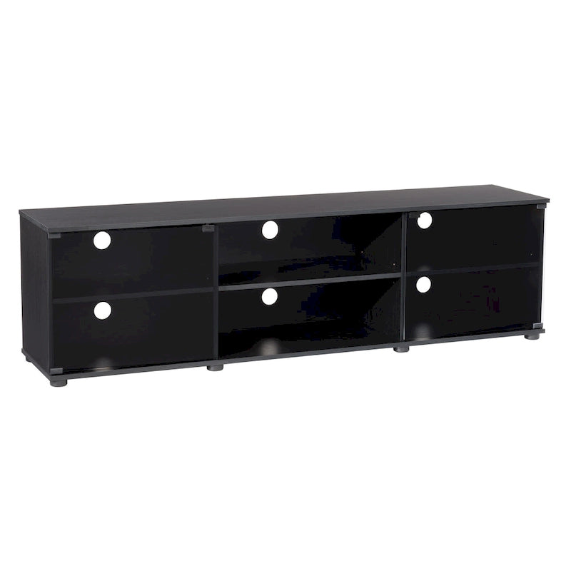 TV Stand with Glass Doors, For TVs up to 85 Inches