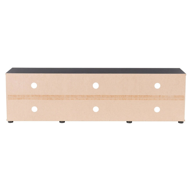 TV Stand with Glass Doors, For TVs up to 85 Inches