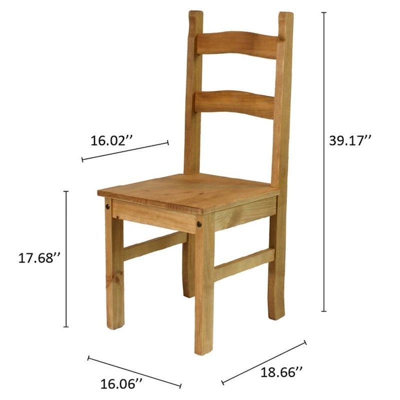 Solid Wood Dining Chairs (Set of 2) Farmhouse