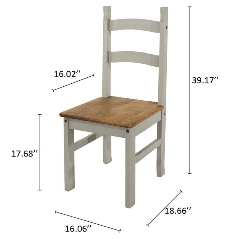 Solid Wood Dining Chairs (Set of 2) Farmhouse
