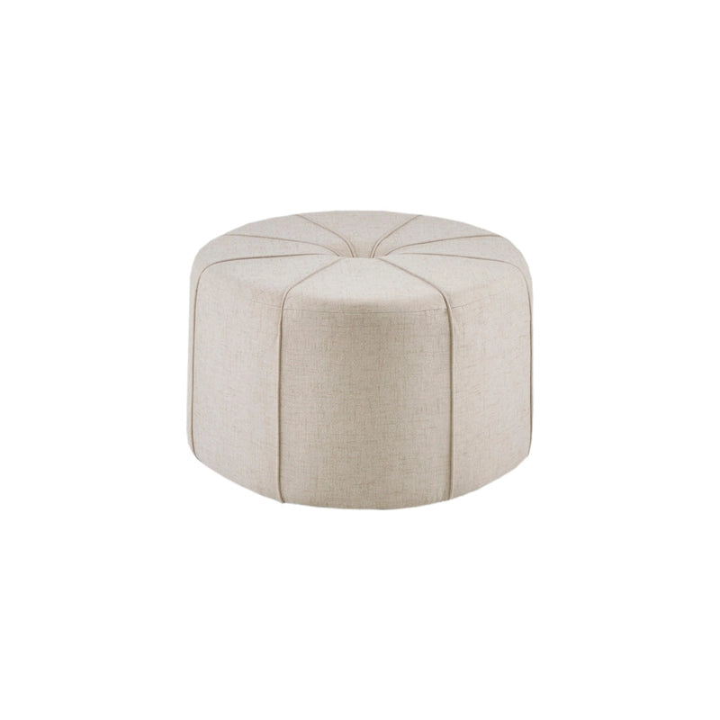 Upholstered Tufted Oval Oversized Ottoman
