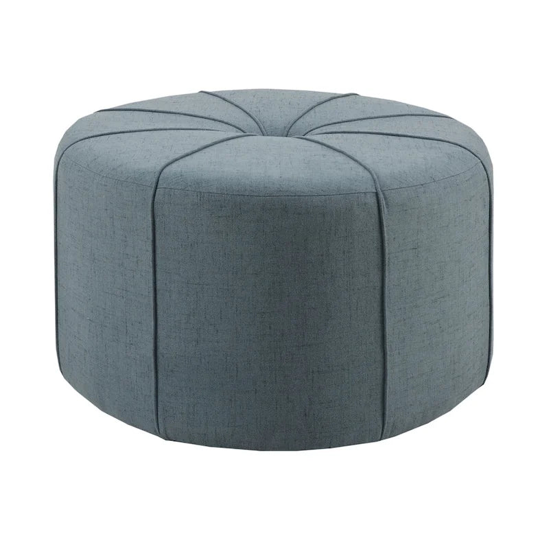 Upholstered Tufted Oval Oversized Ottoman