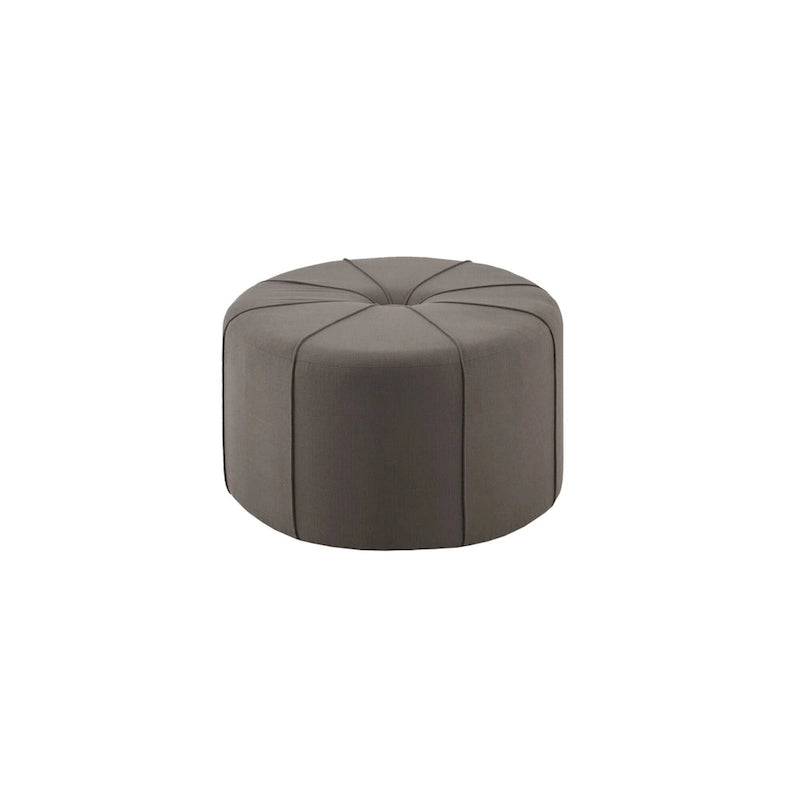 Upholstered Tufted Oval Oversized Ottoman