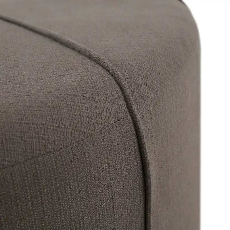 Upholstered Tufted Oval Oversized Ottoman