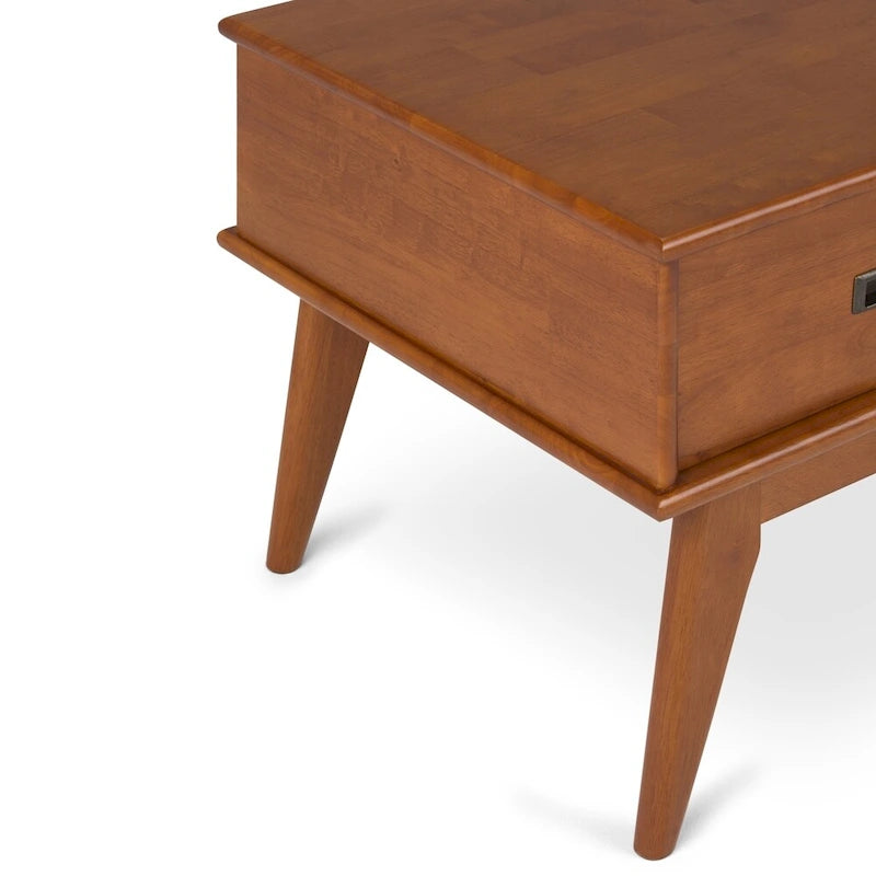SOLID HARDWOOD 48 inch Wide Rectangle Mid Century Modern Coffee Table - 48 W x 22 D x 20 H