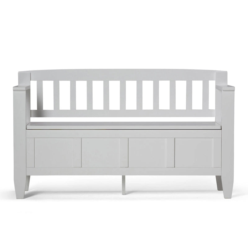 SOLID WOOD 48 inch Wide Contemporary Entryway Storage Bench - 20 inch wide