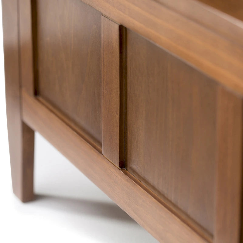 SOLID WOOD 48 inch Wide Contemporary Entryway Storage Bench - 20 inch wide