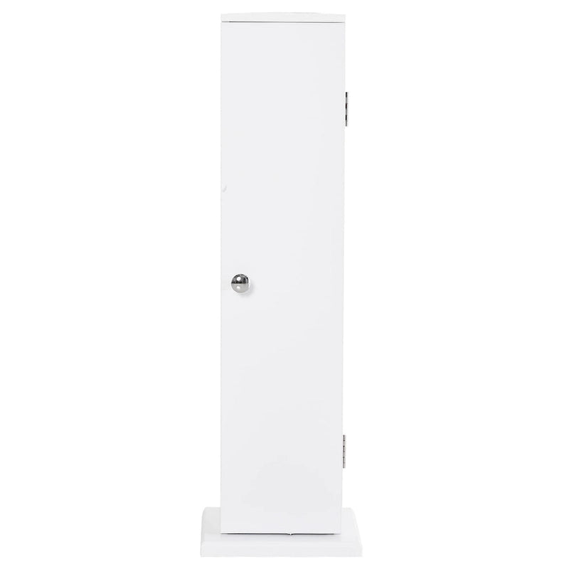 Vertical White Bathroom Storage Cabinet - 7.75*7.75*25.75
