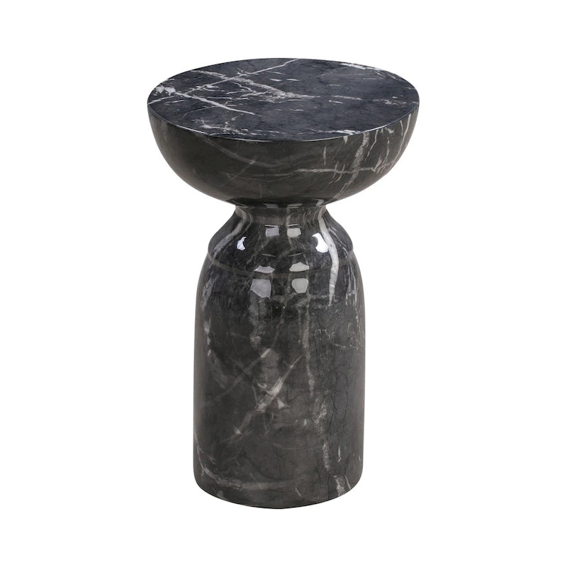 Black Marble Side Table