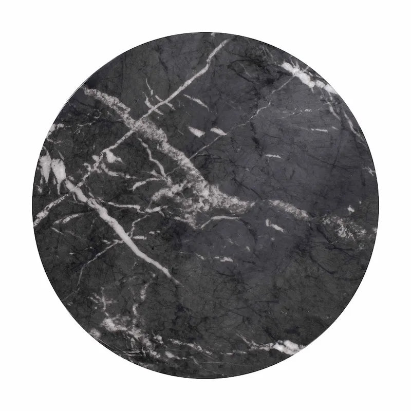 Black Marble Side Table
