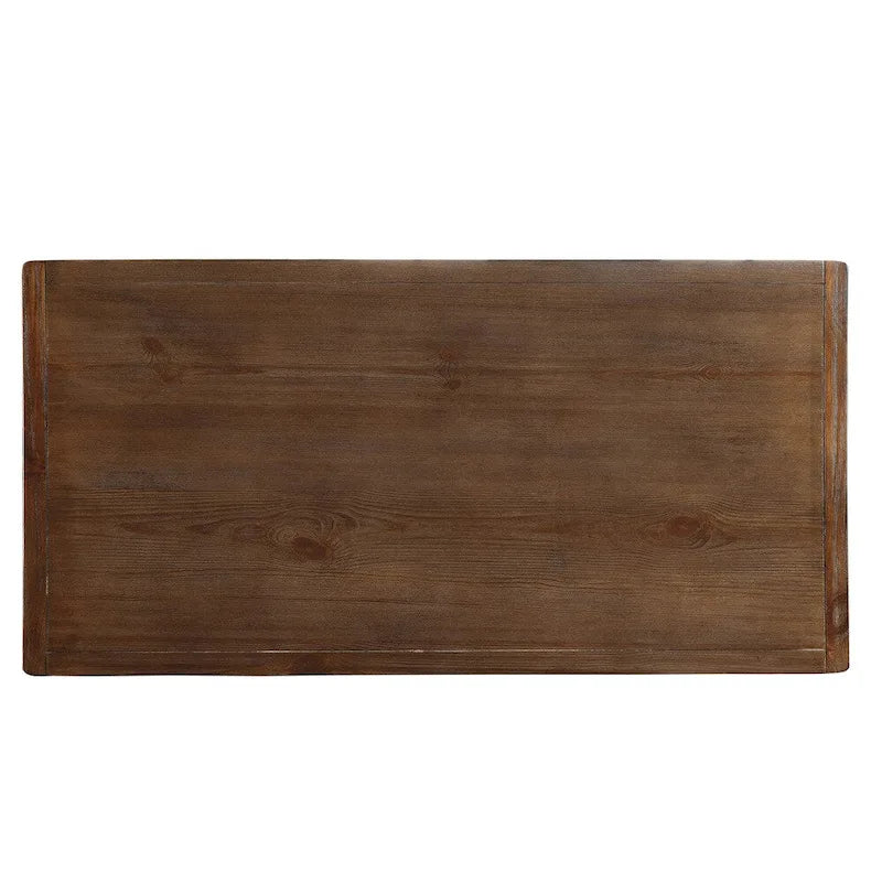 Country brown 60-inch solid wood bar table