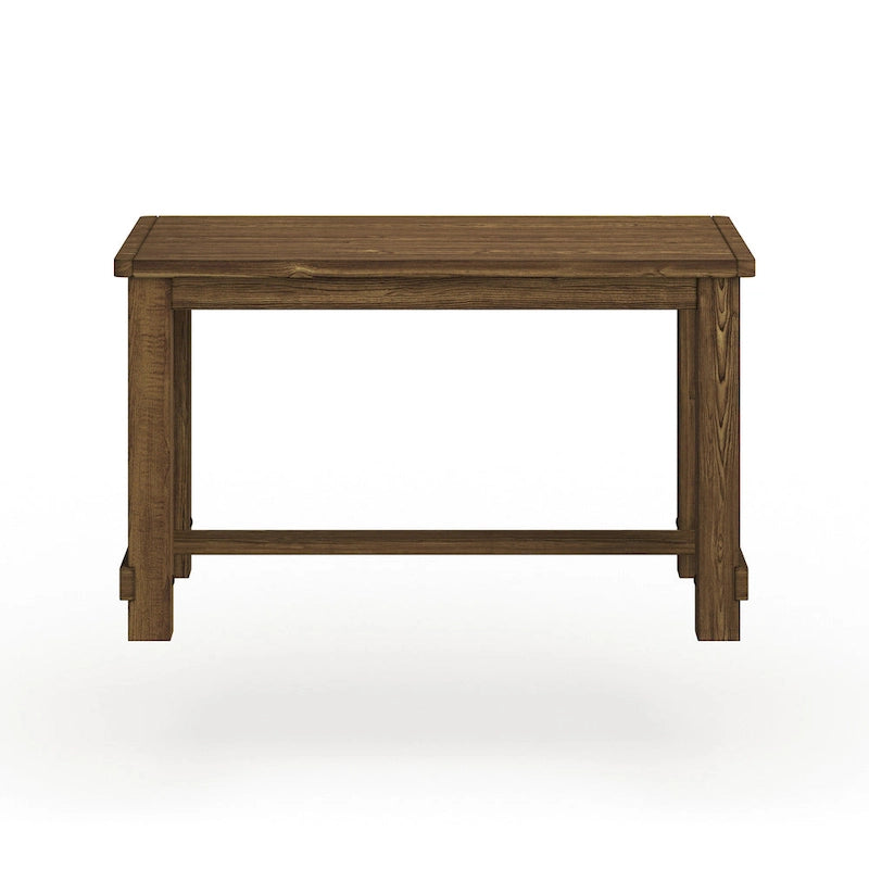 Country brown 60-inch solid wood bar table
