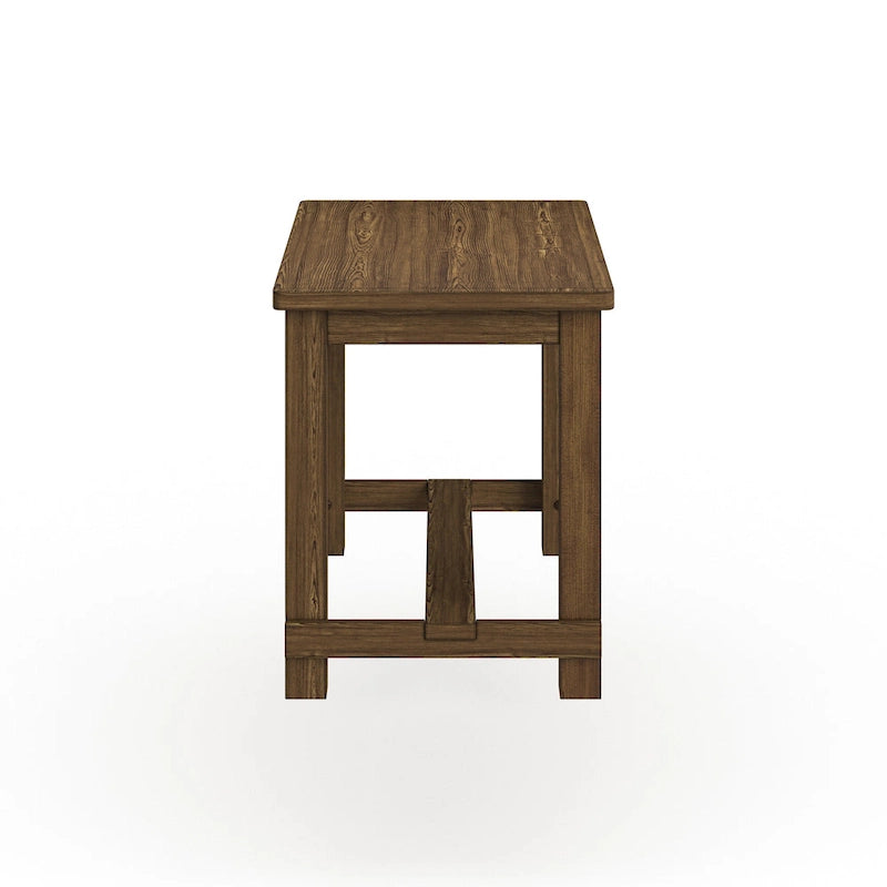 Country brown 60-inch solid wood bar table
