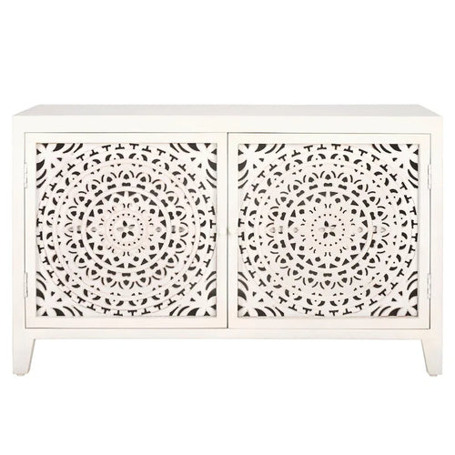 2-Shelf 2-Door Media Stand (Fully Assembled) - 42 In. W x 15 In. D x 26 In. H - 42Wx15Dx26H