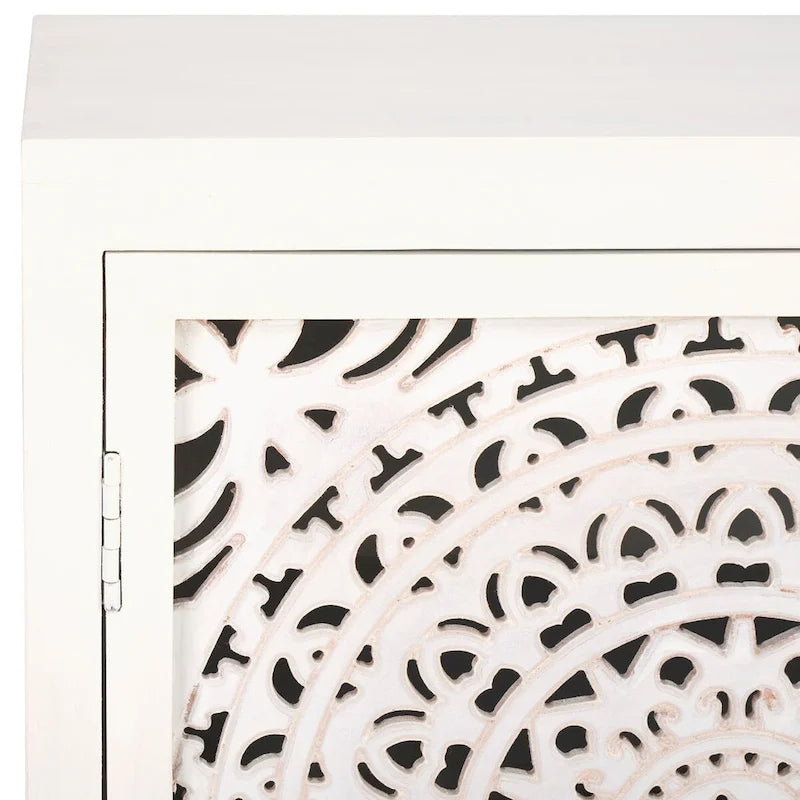 2-Shelf 2-Door Media Stand (Fully Assembled) - 42 In. W x 15 In. D x 26 In. H - 42Wx15Dx26H