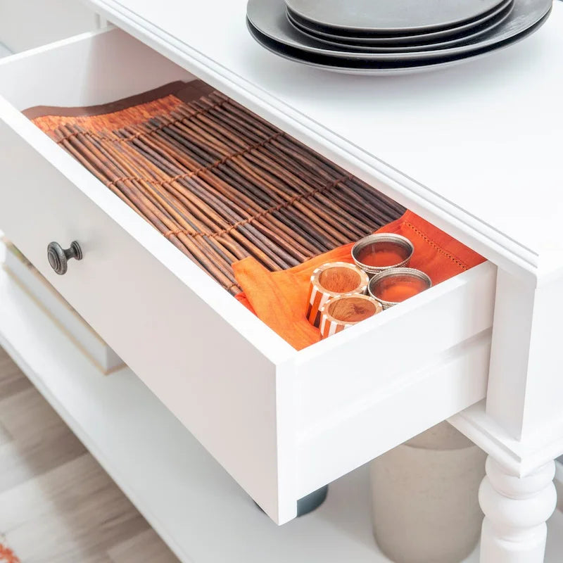 White Wood Console Table