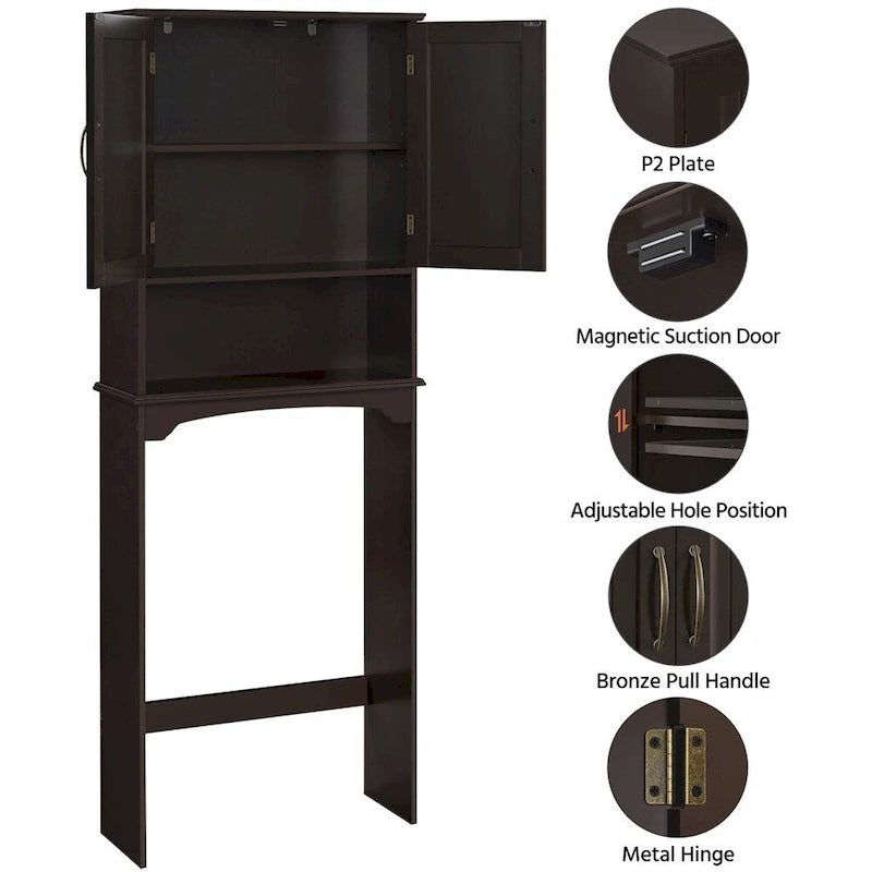 Bathroom Space Saving Organizer Over-the -Toilet