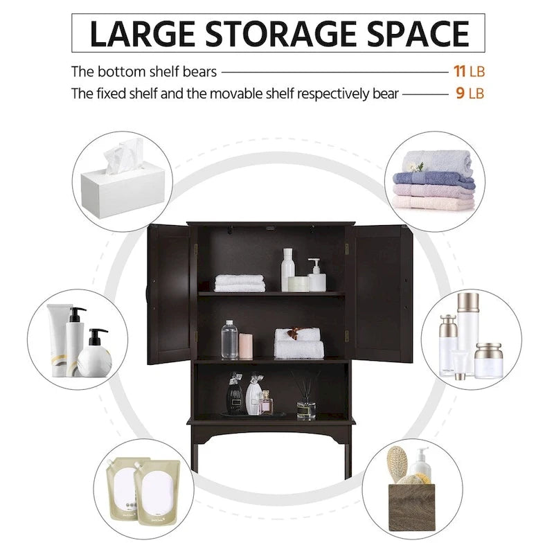 Bathroom Space Saving Organizer Over-the -Toilet
