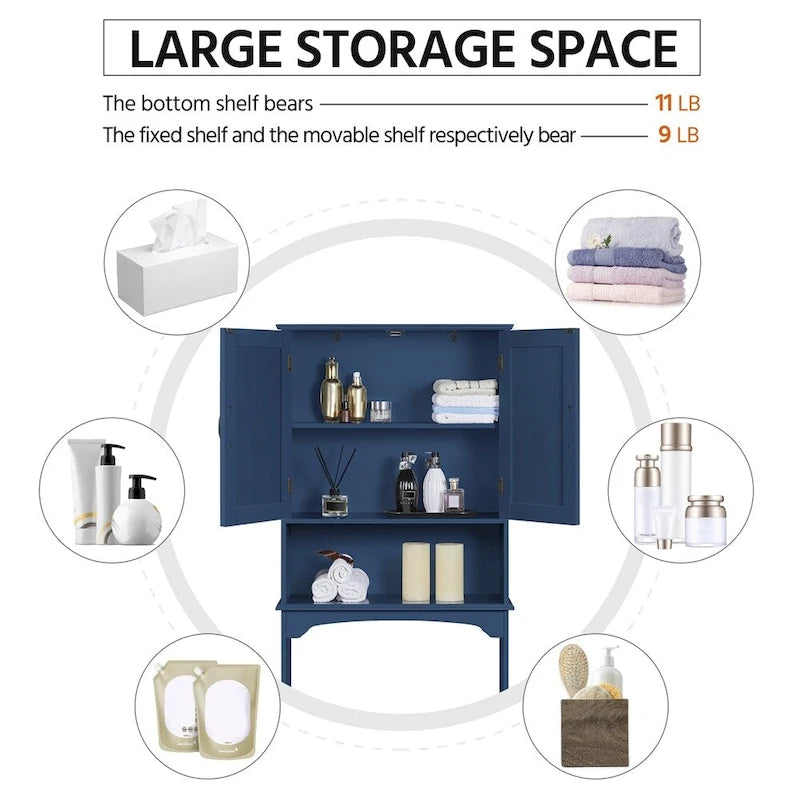 Bathroom Space Saving Organizer Over-the -Toilet
