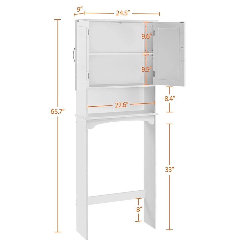 Bathroom Space Saving Organizer Over-the -Toilet