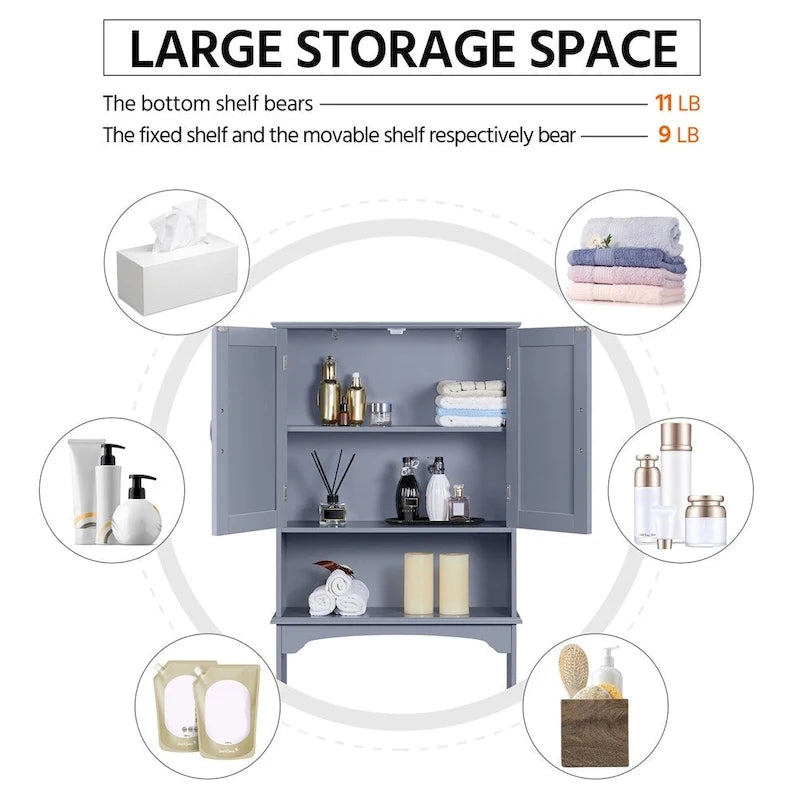 Bathroom Space Saving Organizer Over-the -Toilet