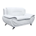 Faux Leather Loveseat