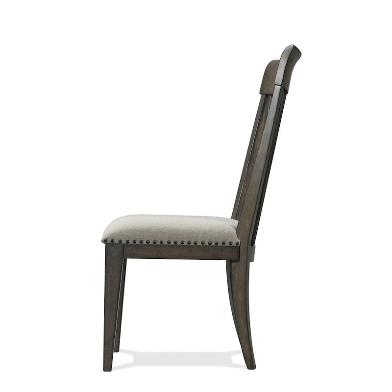 Nailhead Trim Upholstered Dining Chairs,Set of 2,for Breakfast Nook,Kitchen,Living Room