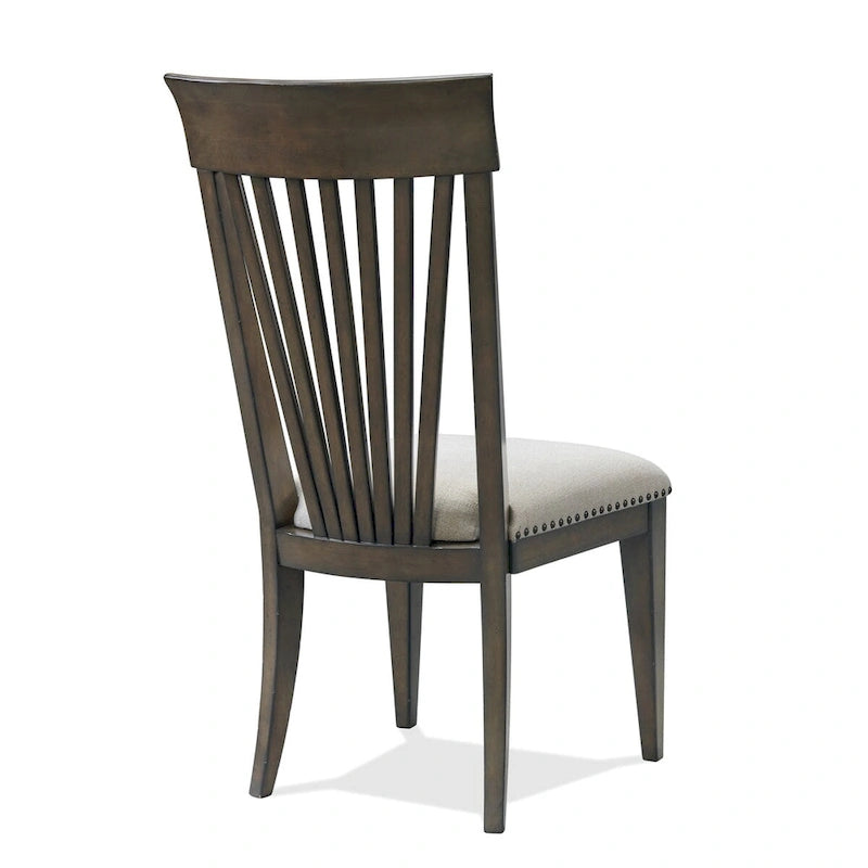 Nailhead Trim Upholstered Dining Chairs,Set of 2,for Breakfast Nook,Kitchen,Living Room